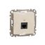 DATA Outlet CAT 5E UTP, Sedna Design & Elements, RJ45, Beige thumbnail 3