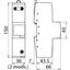 Combined arrester Type 1 + Type 2 DEHNvenCI 1-pole 255V a.c. with back thumbnail 2