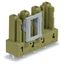 Socket for PCBs straight 4-pole light green thumbnail 1