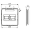 Centre plate for modular jack sockets 569-2PAND thumbnail 3