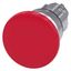 Mushroom pushbutton, 22 mm, round, metal, shiny, red, 40 mm, 3SU1050-1BD20-0AA0-Z Y13 thumbnail 2