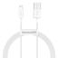 Cable USB A plug - IP Lightning plug 1.0m white Superior series BASEUS thumbnail 1