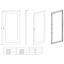 Glazed door for 1 door enclosure H=2000 W=800 mm thumbnail 3