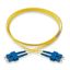 Fibre optic patch cord, Actassi, OS2, SC-SC, duplex, LSZH, 1 m thumbnail 2