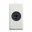 SOCKET-OUTLET FOR PHONIC CIRCUIT - 1 MODULE - SYSTEM WHITE thumbnail 2