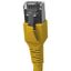 Patchcord RJ45 shielded Cat.6a 10GB, LS0H, yellow,  0.5m thumbnail 1