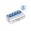 Lever wire connector SCL5 transparent / blue (box 30 pcs) thumbnail 1