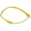 Patch cord RJ45 category 6A U/UTP unscreened PVC yellow 1 meter thumbnail 2