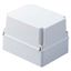 JUNCTION BOX WITH DEEP SCREWED LID - IP56 - INTERNAL DIMENSIONS 190X140X140 - SMOOTH WALLS - GREY RAL 7035 thumbnail 2