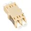 FO Coupler LC-Duplex,Plastic,Multimode,zirc,w/o fl,beige,ECO thumbnail 1