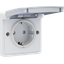 Splashproof socket outlet 16 A/250 Vac with side earthing, shutters an thumbnail 2