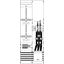 KA4210ML Measurement and metering transformer board, Field width: 2, Rows: 0, 1350 mm x 500 mm x 160 mm, IP2XC thumbnail 5