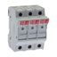 Fuse-holder, LV, 32 A, AC 690 V, 10 x 38 mm, 3P+N, UL, IEC, indicating, DIN rail mount thumbnail 8