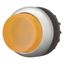 Illuminated pushbutton actuator, RMQ-Titan, Extended, momentary, orange, Blank, Bezel: titanium thumbnail 1