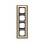 1724-848 Cover Frame Busch-dynasty® antique brass ivory white thumbnail 1