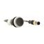 Pushbutton, Flat, momentary, 1 NC, Cable (black) with M12A plug, 4 pole, 0.5 m, black, Blank, Bezel: titanium thumbnail 16