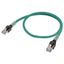 Ethernet patch cable, F/UTP, Cat.6A, LSZH (Green), 15 m thumbnail 1