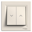 Asfora - roller blind pushbutton - lift terminals - cream thumbnail 4