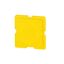 Button plate, 18 x 18 mm, yellow thumbnail 3