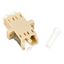 FO Coupler LC-Duplex,Plastic,Multimode,zirc,flange,beige,ECO thumbnail 2