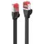 3m Cat.6 U/FTP Flat Network Cable, Black RJ45, M/M, 250MHz, copper, 32AWG thumbnail 1