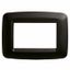 PLAYBUS YOUNG PLATE - IN TECHNOPOLYMER - SATIN FINISHING - 6 GANG - TONER BLACK - PLAYBUS thumbnail 2