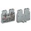 2-conductor end terminal block without push-buttons with fixing flange thumbnail 2