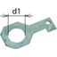 Connection bracket IF3 straight bore diameter d1 36 mm thumbnail 1