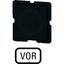 Button plate for push-button, Inscription: VOR, 25 x 25 thumbnail 6