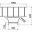 LT 1150 R3 FS T piece for cable ladder 110x500 thumbnail 2