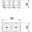 STD-F0K SRO2 Socket 0°, double, coded with earth pin 250V, 10/16A thumbnail 2