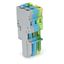 1-conductor female connector CAGE CLAMP® 4 mm² gray/blue/green-yellow thumbnail 1