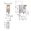 PCB terminal block lever 6 mm² gray thumbnail 3