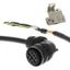 1S series servo motor power cable, 15 m, with brake, 400 V: 400 W to 3 thumbnail 1