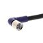 Sensor cable, M8 right-angle socket (female), 4-poles, PVC standard ca thumbnail 1