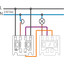 Base for a two-way switch and N.O. or N.C. push button, 10 AX/250 Vac, thumbnail 1