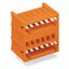 THT double-deck male header 1.0 x 1.0 mm solder pin angled orange thumbnail 3