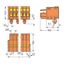 1-conductor female connector CAGE CLAMP® 1.5 mm² orange thumbnail 3