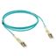 Patch cord fiber optic OM3 multimode (50/125µm) LC/LC duplex 1 meter thumbnail 2