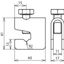 Connecting clamp, St/tZn for building reinforcements f. Rd 6-10/6-10mm thumbnail 2