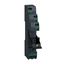 Harmony, Push-in socket with clamp, for RSB1A relays, 12 A, push-in terminals, separate contact thumbnail 1