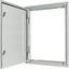 3-component flush-mounting door frame with door, open air, double-bit lock, IP43, HxW=1260x400mm thumbnail 3