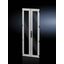 Sheet steel glazed door, vertically divided for VX IT, 800x2200 mm, RAL 7035 thumbnail 4