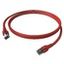 Patchcord RJ45 shielded Cat.6a 10GB, LS0H, red,     3.0m thumbnail 4