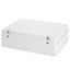 JUNCTION BOX WITH PLAIN SCREWED LID - IP56 - INTERNAL DIMENSIONS 380X300X120 - SMOOTH WALLS - GREY RAL 7035 thumbnail 1