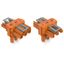 T-distribution connector 3-pole Cod. R orange thumbnail 3