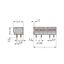 2-conductor PCB terminal block 0.75 mm² Pin spacing 5/5.08 mm gray thumbnail 1