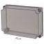 Cap, transparent smoky gray, lockable, HxWxD=250x375x100mm thumbnail 1