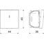 WS-UKL RW1 Two-way switch with pilot lamp 10 A, 250 V thumbnail 2