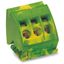 Ground busbar terminal block for (10 x 3) mm busbars 3-pole green-yell thumbnail 1